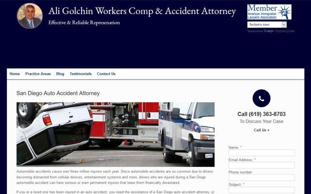 Ali Golchin Accident Attorney